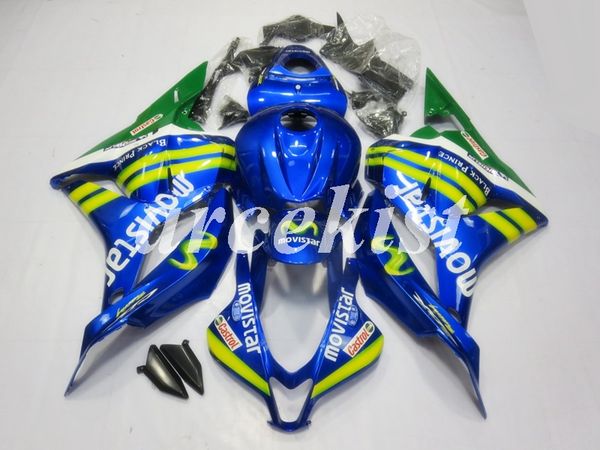 

4 gifts new abs full fairings kits fit for honda cbr600rr f5 2009 2010 2011 2012 09 10 11 12 bodywork set blue green