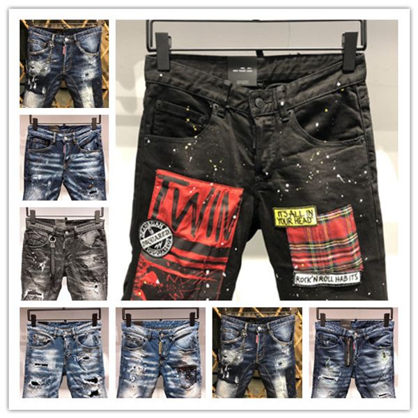 

Brand hort jean men 039 ummer motorcycle jean fa hion retro lim hort kinny jean for men ca ual hip hop hole denim pant, Blue