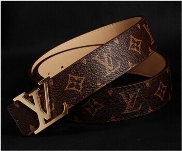 

selling new men womens black belt genuine leather letter belts brass belt for gift seller, Black;brown