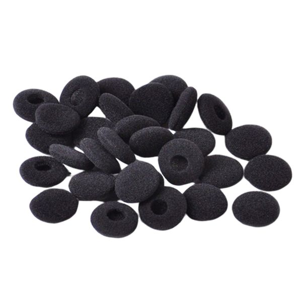 

18mm ear pads replacement foam cushion sponge cover black earphones headset