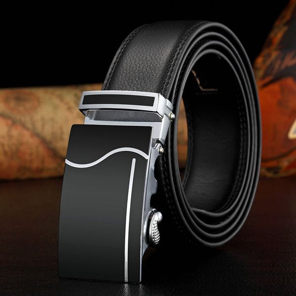 

2019 модные мужские сные мягкие кожаные мужские роскошные вскользь старший ремень популярные казуальные мужские и женские ремни, Black;brown