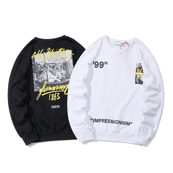 

с логотипом модельер мужчины свитер люксовой бренд повседневный свитер продажи дикого комфортный tops классического tide марк пользовательск, White;black