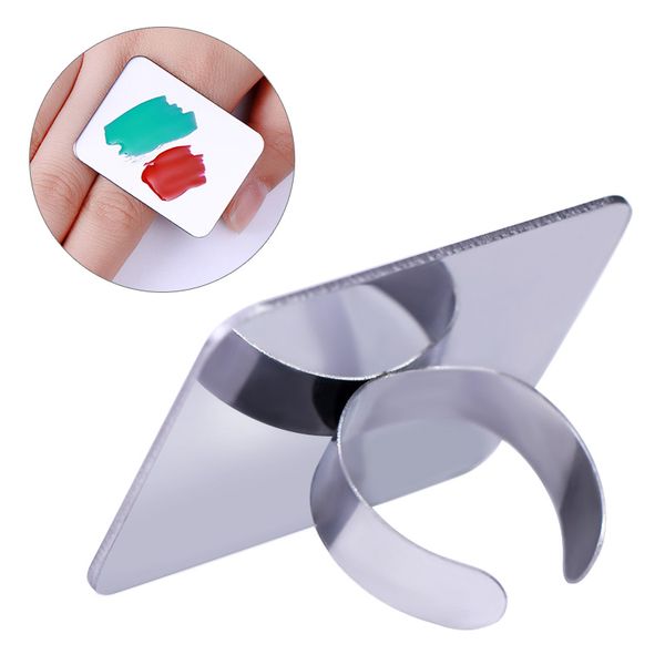 

nail color display palette ring palette plate acrylic uv gel polish painting drawing white cream foundation mixing nail tools