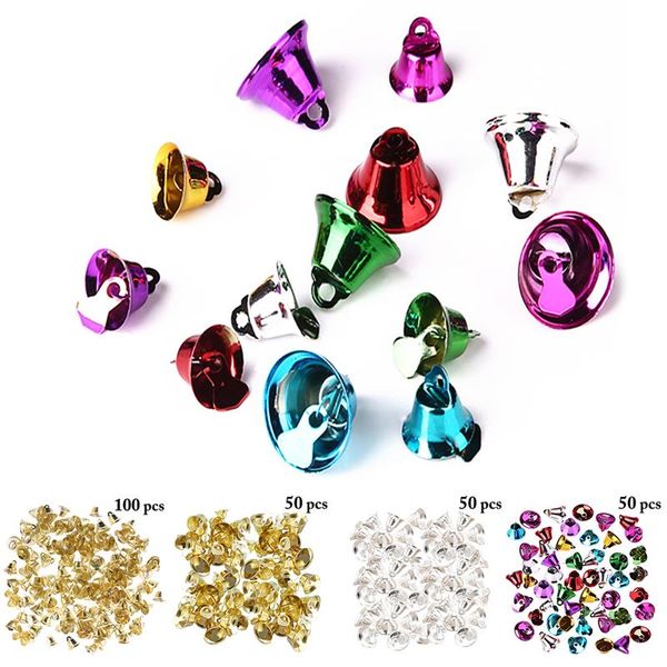 

50pcs 20mm small mini jingle bells gold silver pet hanging metal bell wedding christmas decoration accessories bells for crafts