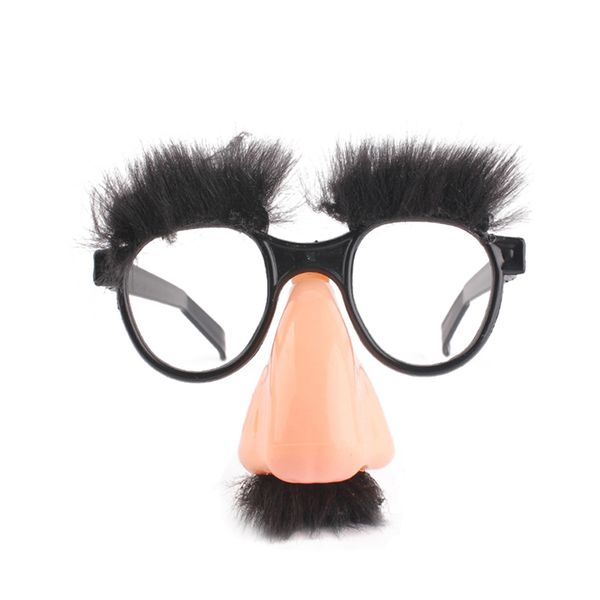 

new mask cute black big nose funny glasses halloween mask