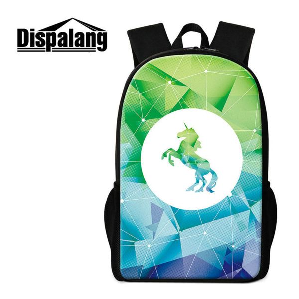 

2020 рюкзак единорог печати дизайнер школьные сумки сумки для книг подростков девочек мальчиков ромбовидный узор рюкзак для детей ежедневные