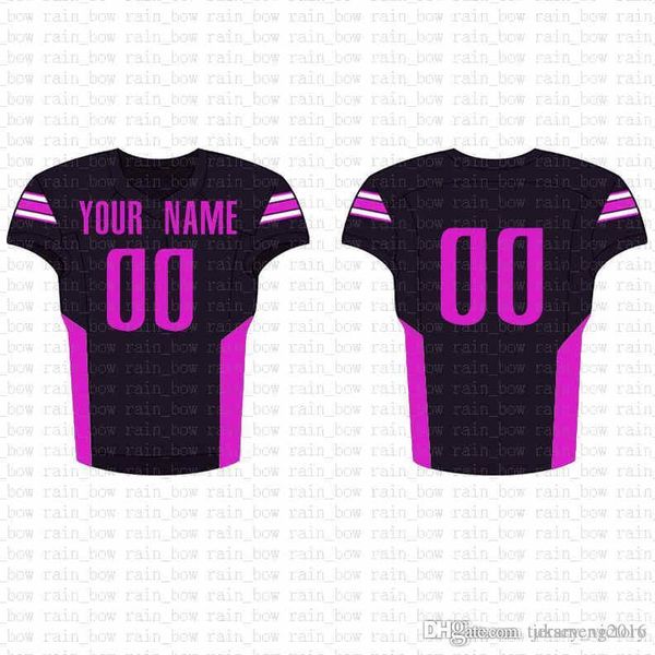 

2019 new custom football jersey mens embroidery logos 100% stitched sale b25, Black;red
