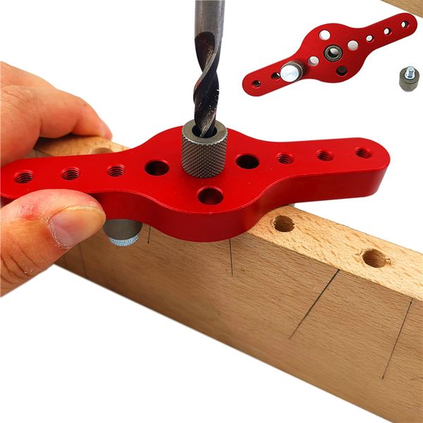 

6/8/10mm self-centering vertical doweling jig woodworking pocket hole jig drill guide for locator hole puncher carpentry tool