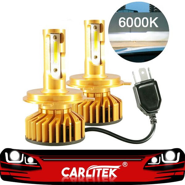 

carlitek 2pcs car headlight bulb h4 h7 h11 led 60w 10000lm 6000k auto headlamp bulbs 24v 12v car lights motorcycle headlights