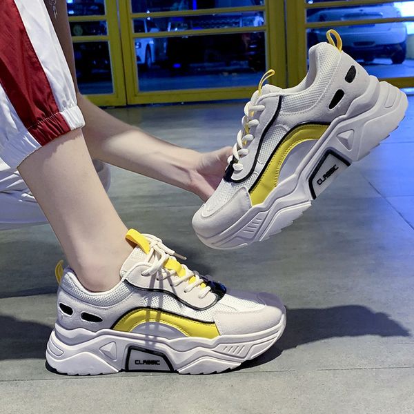 

lans platm chunky sneakers women running shoes new height increasing casual women sneakers training running walking sports