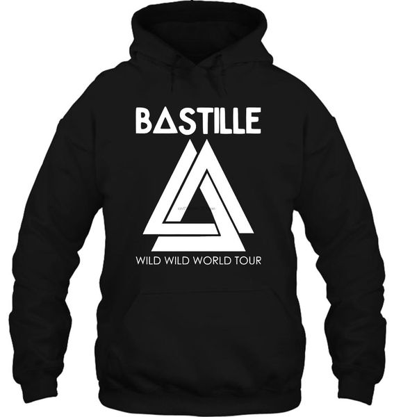 

men hoodie bastille wild wild world tour concert men& tee women streetwear, Black