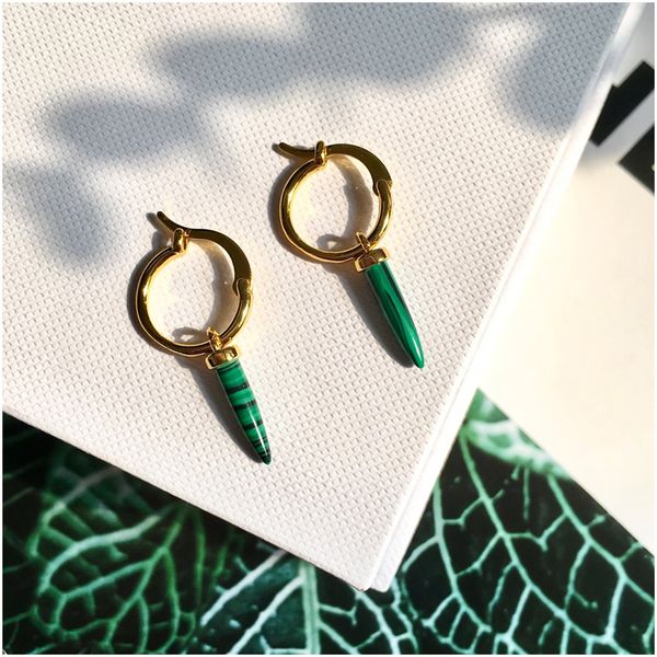 

урожай greenstone треугольник кисточкой падение серьги длинные цепи мотаться падение серьги для женщин pendientes brincos luxury дизайнер юв, White