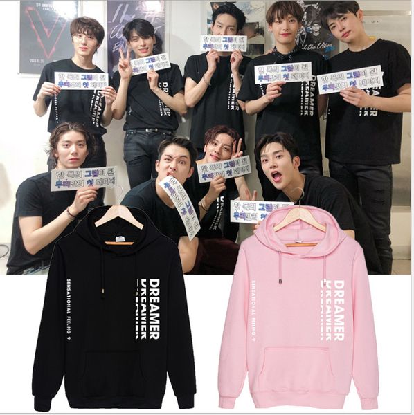 

сенсационное feeling девять альбомов kpop sf9 новый альбом толстовки толстовка унисекс свободный highstreet весна осень вентиляторы пуловеры, Black