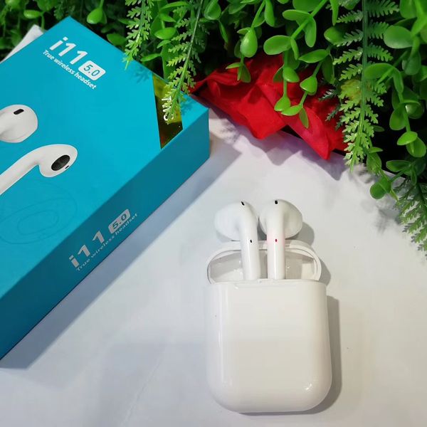 

I11 tw 5 0 touch earphone earbud wirele bluetooth with charging box mic for iphone e x max io android high quality