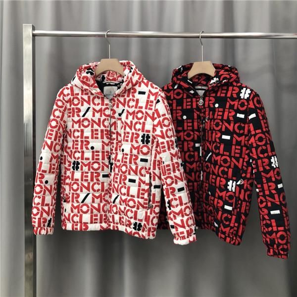 

19aw luxurious brand design mc down jacket coat sweatshirts fashion full print sweater streetwear outdoor hoodies face coat, Blue;black