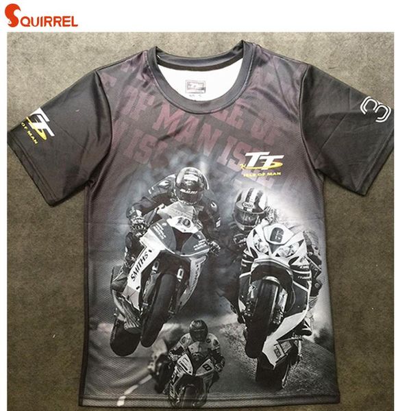 

2019 moto gp racing t-shirts isle of man motorcycle road races short sleeve tees shirt men's summer mountain course t shirt