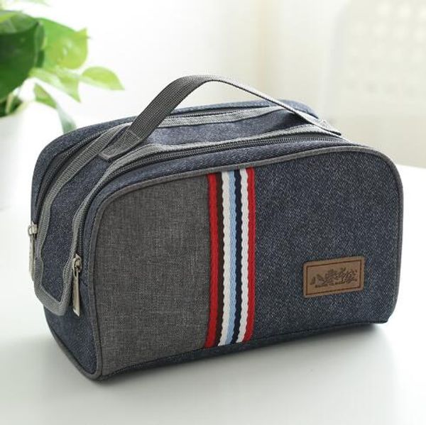 

british high-end portable cooler bag thick oxford cloth waterproof ice bag preservation fashion insulation package