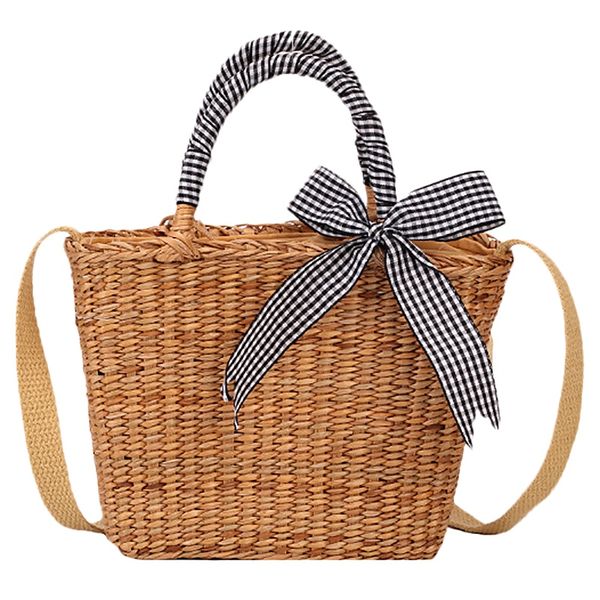 

handmade woven handbags for women fashion woven rattan bag new design retro shoulder bag boho female straw beach