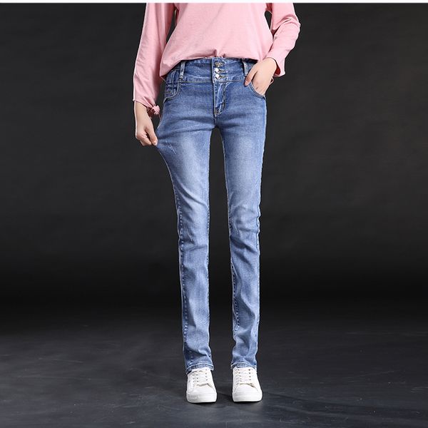 

light blue the new autumn show thin wide-legged straight canister joker ins loose han edition