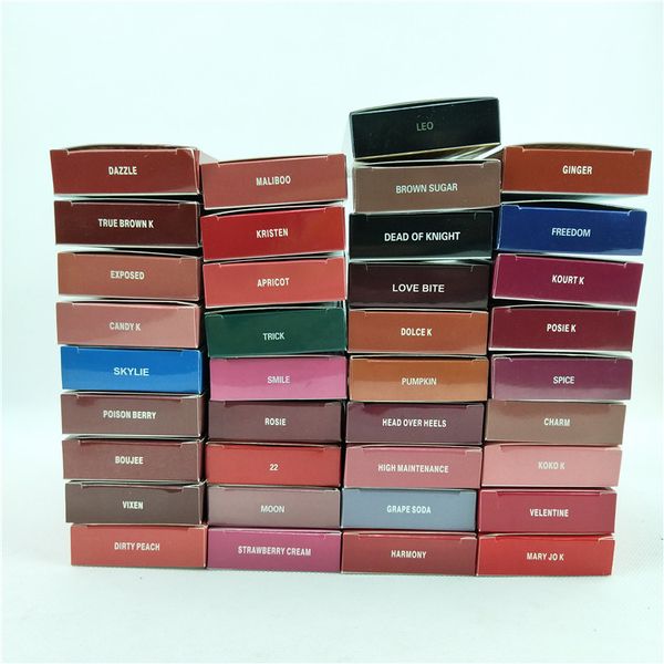 

37 цветов горячий бренд макияж kelly cosmetics kelly jenner lip kit Kelly жидкая матовая помада в красном бархате жидкий блеск для губ