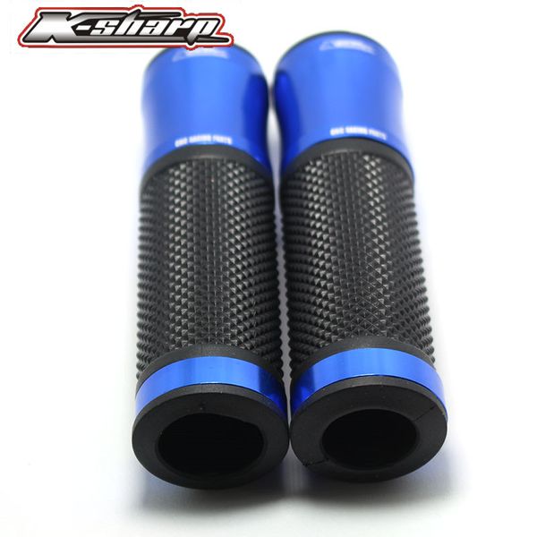 

9 color cnc motorcycle aluminum rubber gel hand grips 7/8" handle bar sports bikes for gs 500 gsxr600/750/1000 gsx-s1000/f/abs
