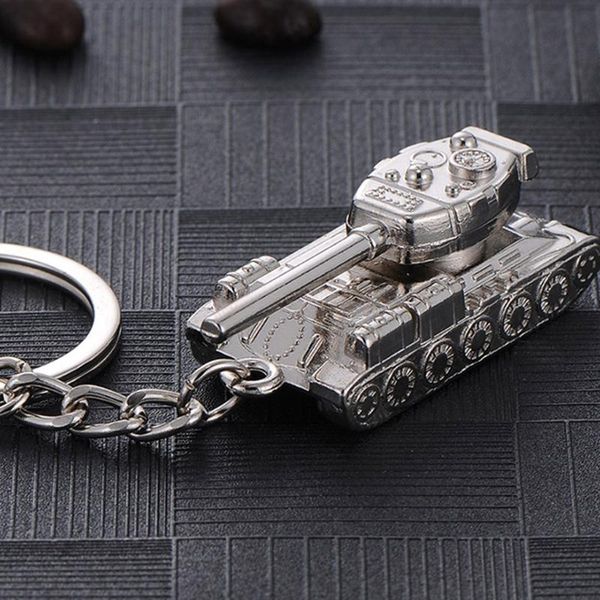 

подвеска автомобиля моды личности творческий мужские tank world брелок талии висячие металлические мужчины женщины ключ держатель кольцо луч, Silver