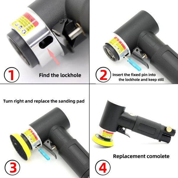 

2inch/3inch mini orbital air sanderpneumatic polishing grinding machine air tools buffer dual action orbital polisher for car