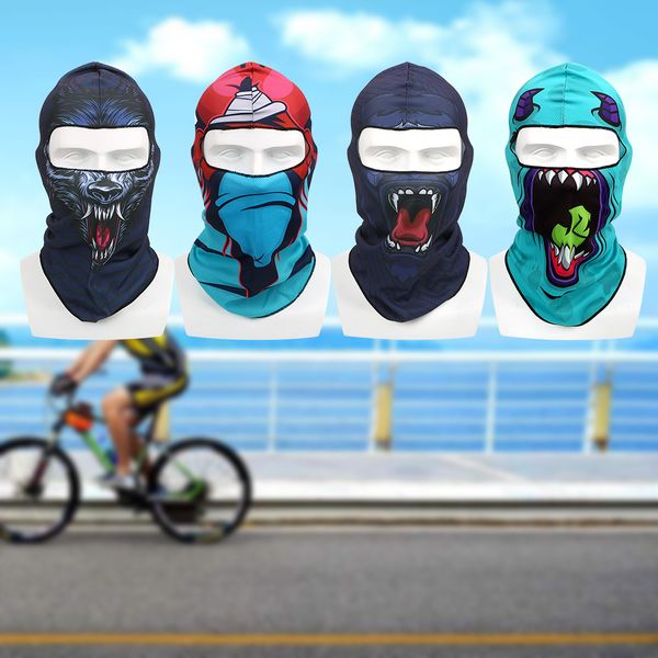 

summer breathable 3d animal motocycle mask balaclava windproof sun-protection dust protection full face and neck coverage