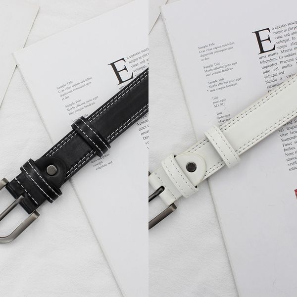 

student and pin jeans fashion pin buckle decorative jeans bandwidth leisure pu belt female fashion, Black;brown