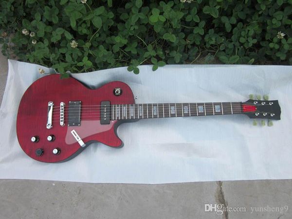 

ark fire electric guitar, one p90 pickups, special figured maple chiese guitar