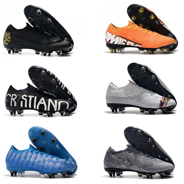 

mercurial superfly vii 7 360 elite se ag mds 001 cr7 ronaldo neymar njr mens boys high soccer shoes football boots cleats size 39-45, Black