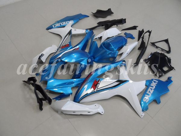 

пресс-формы новый abs мотоцикл обтекатели комплект подходит для suzuki gsx-r600 gsx-r750 600 750 k8 2008 2009 2010 08 09 10 светло-голубой
