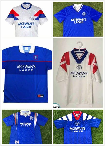 

1996 1997 glasgow rangers soccer jerseys retro 96 97 home away gascoigne albertz classic football shirts mccoist 1992 1994 92 93 94 96 85, Black;yellow