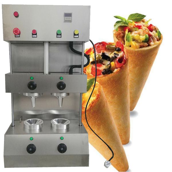 Verkaufe neuen Pizzakegelautomaten aus Edelstahl, automatischer Pizzaautomat mit zwei Schirmautomaten