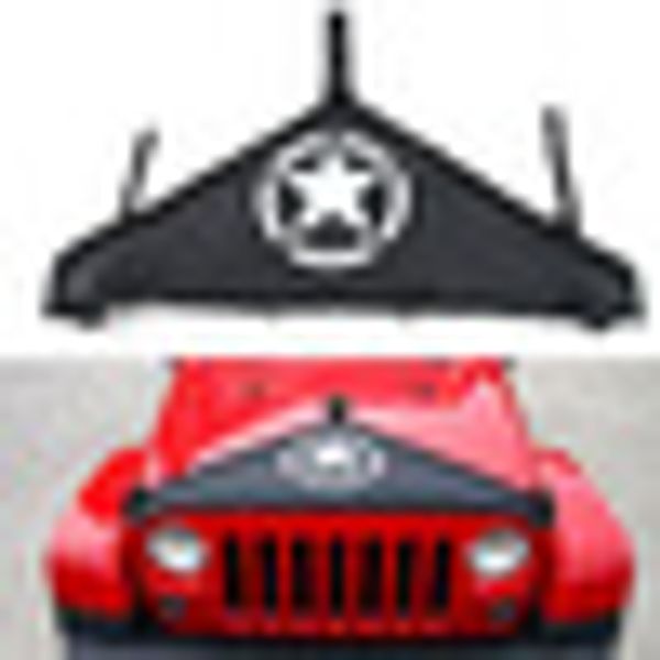 

1* protective cover hood end bra front for 2007-2016 wrangler jk black