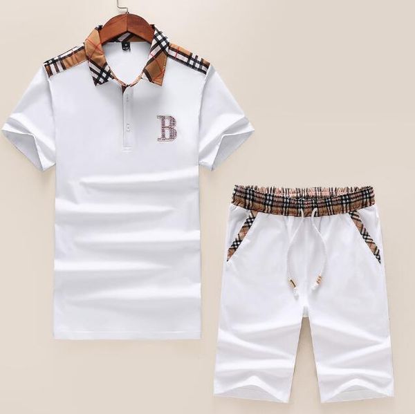 

fashion men clothing sets short sleeve printing tracksuits 2 pcs mens casual summer wear designer clothing set 3xl#2718, Gray