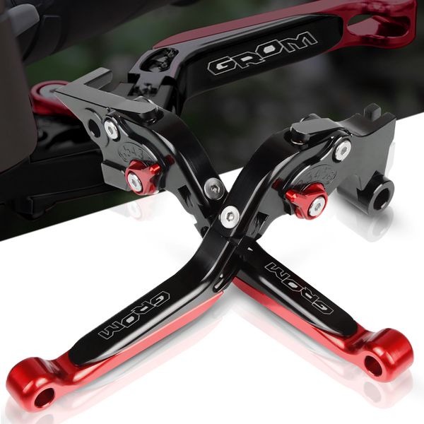

motorcycle grom accessories cnc adjustable extendable brake clutch levers for grom 125 2014-2019 2018 2017 2016 2015