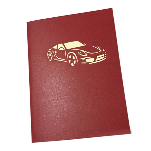 

handmade 3d up sports car birthday cards creative greeting cards