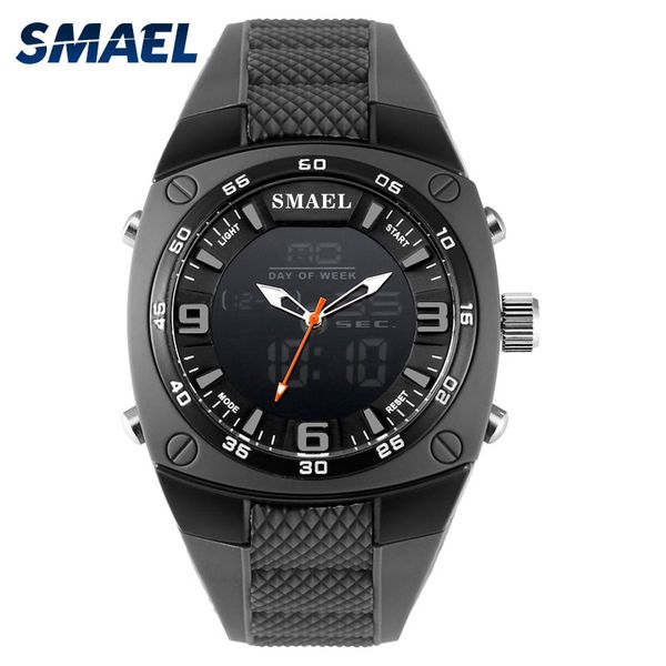 

cool watches men 30m waterproof resisitatnt silicone band 1008 fashion casual watches quartz army watch for men, Slivery;brown