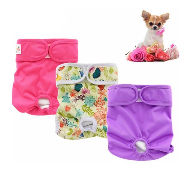 

ohbabyka cute pet physiological pants underwear pet clothes suede breathable brand diaper strap briefs waterproof sanitary pant