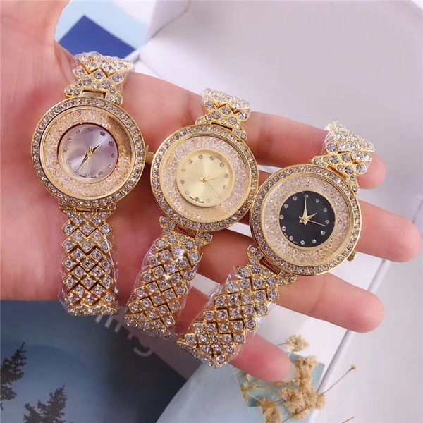 rolling diamonds women watch stainless steel luxury lady wristwatch wholesales price dropshiping new model fashion gift, Slivery;brown