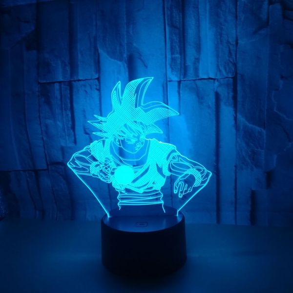 

dragon ball z son goku 3d led night light dragon ball lamp7 colors changing table lamp home decorate dropshopping