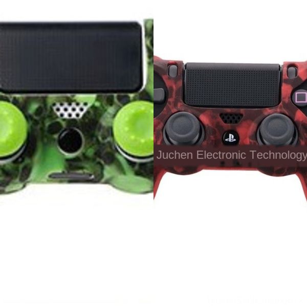

t6lpu anti slip silicone rubber protective skin case cover sony playstation 4 ps4 controller camouflage grip skin case for 1021