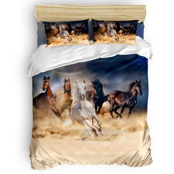 

bedding sets comforter animal gallop horse set home duvet cover 4 pcs luxury