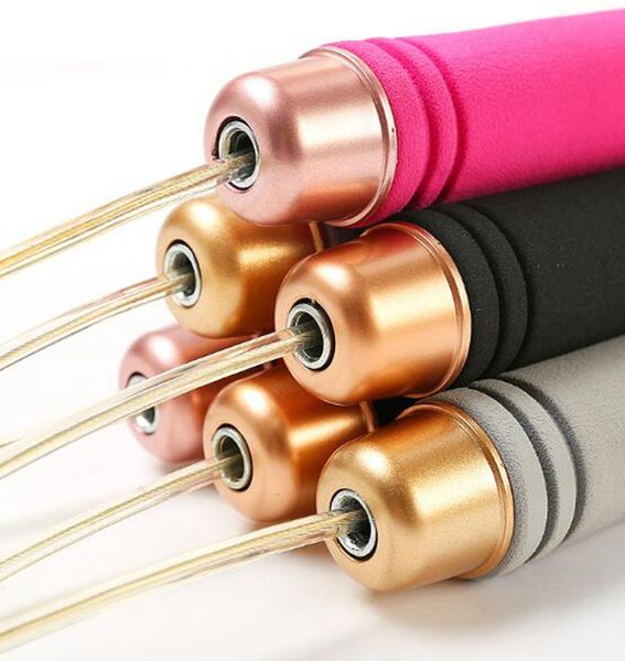 

yingtouman 1pcs/lot foam handle bearing wire rope skipping weight loss fitness equipment 2.8 m sport tackle