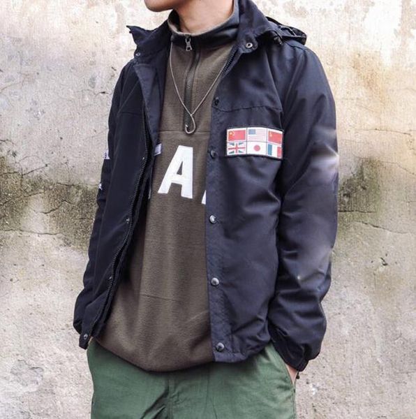 

mens sweater clothing jogging coat map reflective jackets north mens designer jacke hoodies windbreaker veste blouson, Black;brown