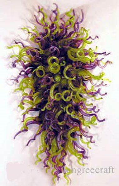 

l lobby decrative pendant lamp moroccan chandelier lighting led bulbs price green purple color hand blown glass crystal chandelier