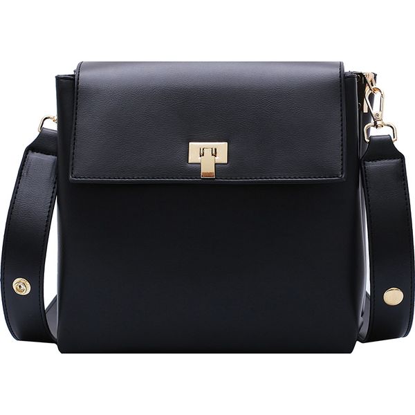 

pure color buckle autumn messenger bag fashion tide retro wild female bag new 2019 net red with the same high-level shoulder