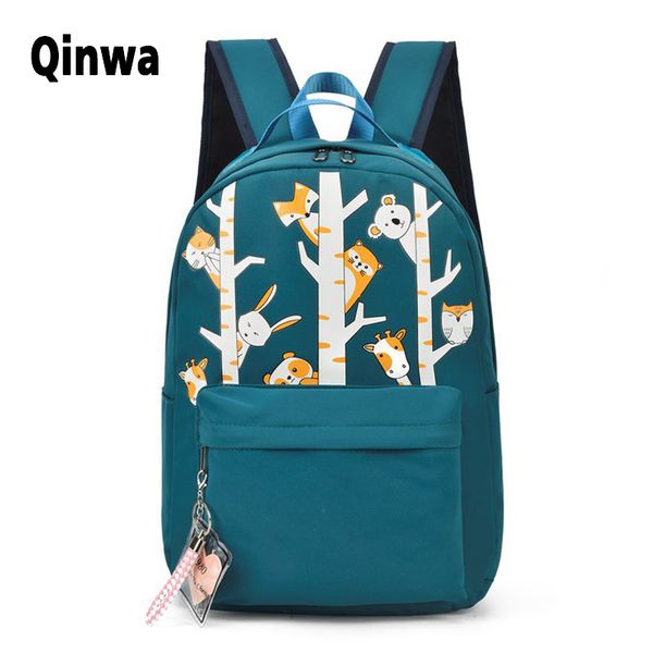 

oxford cloth waterproof backpack large capacity cartoon pattern student computer bag fashion light travel bag 2020 new main blue
