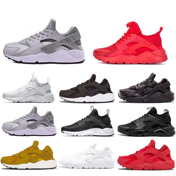 

2019 Huarache 4.0 1.0 Running Shoes Classical Triple White Black Red Huaraches Designer Mens Trainers Sports Sneaker 36-45